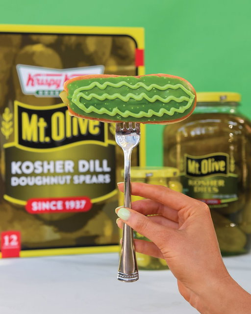 Krispy Kreme x Mt. Olive Pickle Doughnuts are officially here 🥒🍩 and this drop is about to be a BIG dill!

April Fools... but why do we feel like some of you would actually eat this, let us know 👇 