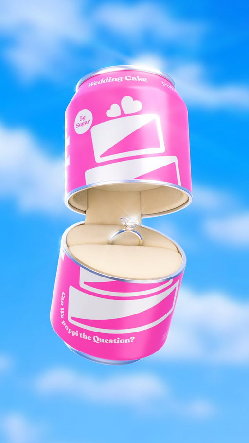 “love of my life... will you do me the honor in making me the luckiest person in the world and marry me? bubbles, deliciousness, and all 😌💗”

sound like your dream scenario? well now you can poppi the question to your significant other with our new poppi proposal kit, featuring a custom ring holder can and 12 pack of our newest (most romantic) flavor, Wedding Cake!!! hope you have your ring ready, because this limited-edition kit is available for purchase on our website 4/2 🎂✨