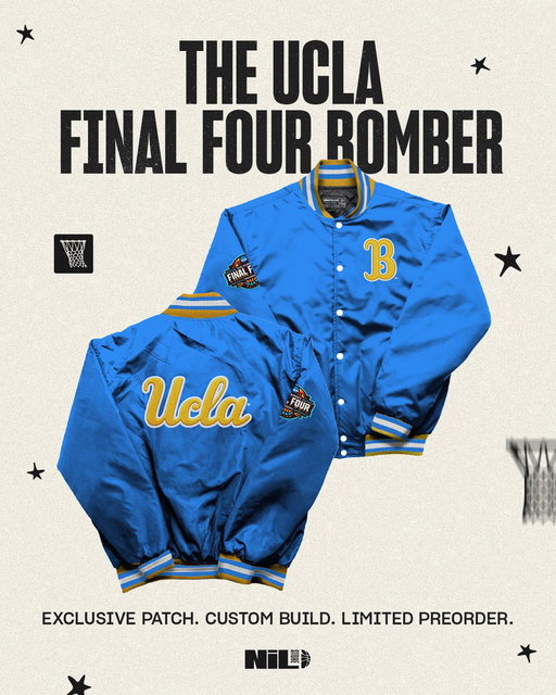 FINAL FOUR @UCLAWBB BOMBERS NOW AVAILABLE!!!!!

Preorders close on April 12th ➡️ https://t.co/0bD0pqwPhN

Note: if the team wins it all, a national championship patch will be added free of charge!! 