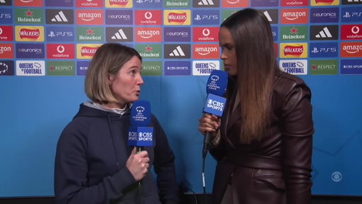 “I don’t understand why the VAR cannot check that… the refereeing is not good enough.” 🗣️

Sonia Bompastor reacts to the incident involving Katie McCabe pulling Alyssa Thompson’s hair and the controversial decision not to show a red card 😳 