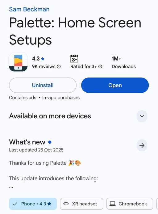 Absolutely mind boggling to have my very own app cross 1 million downloads on the Google Play Store 🤯 