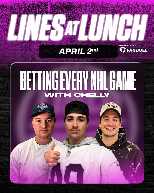 BETTING EVERY NHL GAME WITH @chellgod 🏒

We are breaking down every game in the NHL tonight, and giving our favorite bets in each one!

JOIN US LIVE IN CHAT AT 12PM ET 👀 
🟪 https://t.co/4BBmFubz0x 
🟥 https://t.co/dgkD4B8kDn 