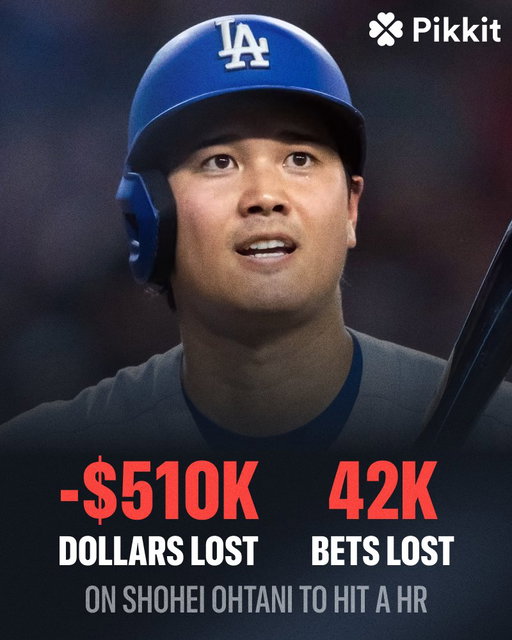 Over half a mill already lost on Shohei Ohtani HR bets this season 🫠 