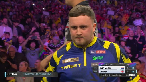 VAN VEEN KO'S LITTLER! 

Gian van Veen is back in business!

The European Champion halts Luke Littler's winning run with a dramatic deciding-leg victory in Manchester!

📲 https://t.co/gFQK4rQ2wU 
#PLDarts | QF3 
