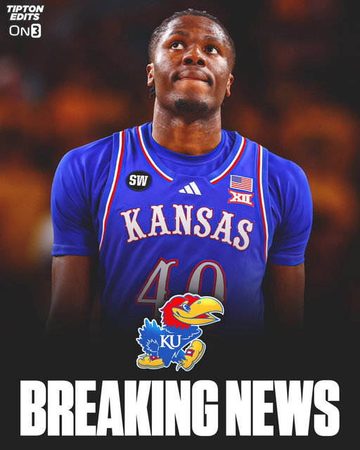 NEWS: Kansas big man Flory Bidunga, the Big 12 Defensive POY, is entering the @TransferPortal, source tells @On3. Will also test the NBA Draft waters.  The 6-10 sophomore averaged 13.3 points, 9.0 rebounds, and 2.6 blocks per game this season. All-Big 12 First Team. Represented by @MomentousSP.

https://t.co/b6S3SdqBsn