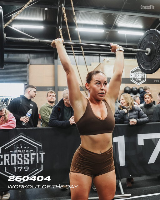 Workout of the Day
Saturday 260404

For time:
21 L pull-ups
42 thrusters
18 L pull-ups
36 thrusters
15 L pull-ups
30 thrusters
12 L pull-ups
24 thrusters
9 L pull-ups
18 thrusters

♀ 35-lb barbell
♂ 45-lb barbell

Post time to comments.

📍 Open Workout 26.3 at 179 CrossFit in Swansea, Wales

#CrossFit #WorkoutoftheDay