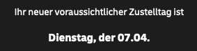 "Und ihr seid sicher, dass das bis Samstag noch klappt? Ihr wisst schon, Ostern und so." 
"Ja, ganz sicher, DHL bekommt das hin." 
DHL so: 🤡 