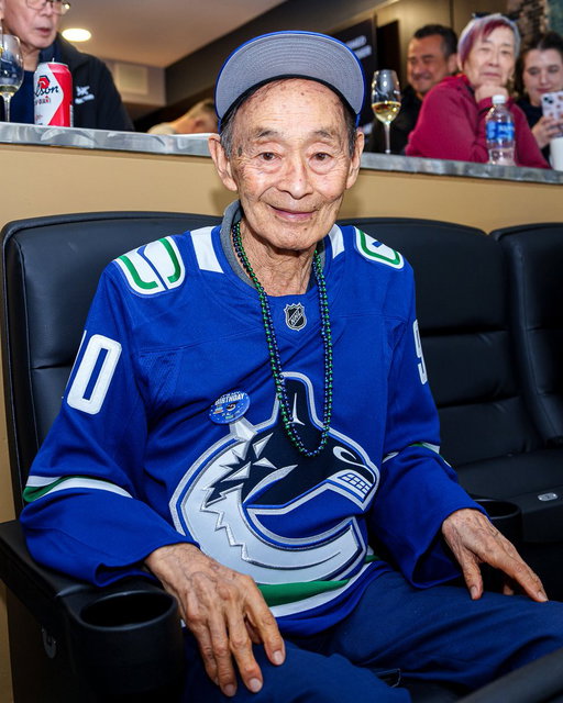 We have the best fans in the league! 🫶  Happy 90th birthday to Ken Yada, who has been a #Canucks season ticket holder for 57 years! 