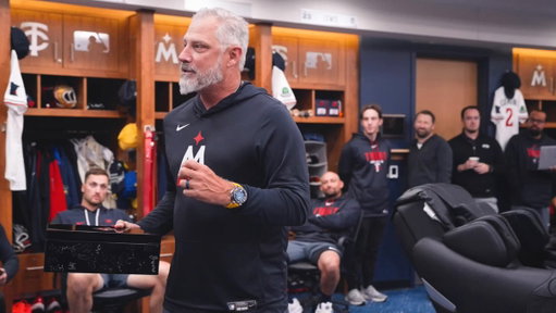 "I've been blessed to wear this jersey my whole career"

An emotional moment in the clubhouse this morning as we celebrated Buck reaching 10 years in the big leagues 