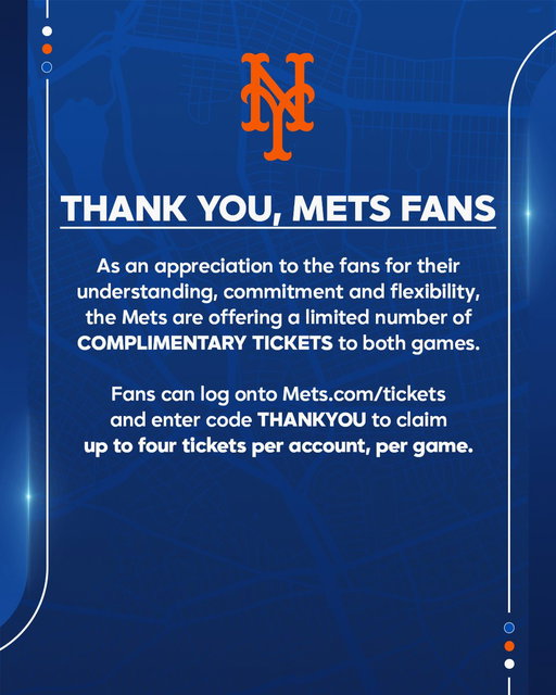As a thank you to our fans, we are offering a limited number of complimentary tickets for both Tuesday and Wednesday. Tickets are subject to availability and offered on a first-come, first-served basis. Enter code: THANKYOU to claim up to four tickets per account, per game.

🎟️👉 https://t.co/G8jWFzl6v7