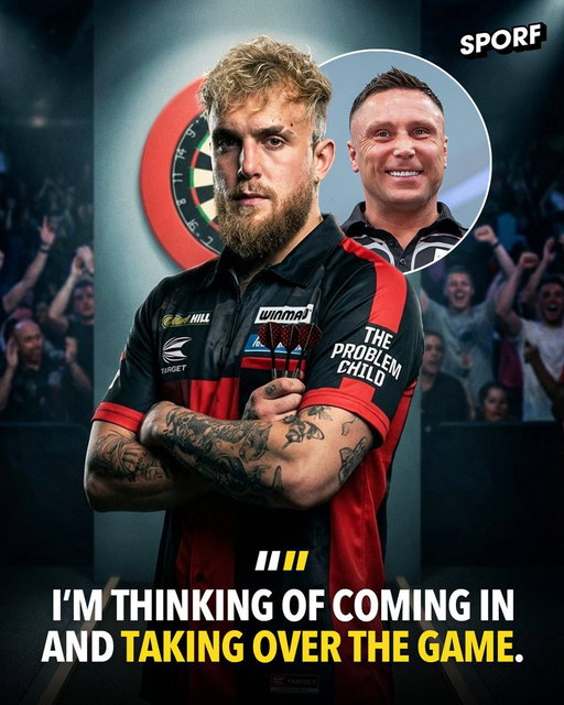 Jake Paul continues his long-standing beef with Gerwyn Price and claims he’d take over darts. 🎯🤣

“Yeah, I wouldn’t want to embarrass him, but I’m thinking of coming in and just taking over the game… I’m a hunter and I have perfect aim.” 🗣️

The American has also previously called out Price for a fight in the ring to settle who would come out on top. 🥊