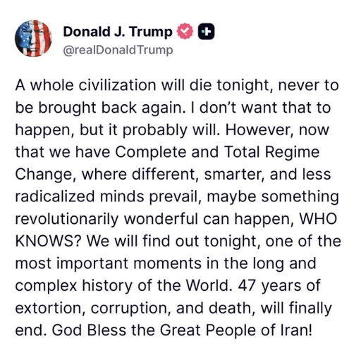 A very normal non-insane thing to say, sir. 