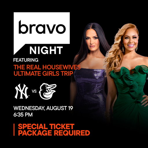 Batter up, Bravoholics!

Join us on August 19th for @BravoTV Night with The Real Housewives Ultimate Girls Trip at Oriole Park, where the drama comes to the diamond as we welcome Housewives from the iconic franchise.

Get your tickets today! ➡️ https://t.co/vQQLtz1RlJ 
