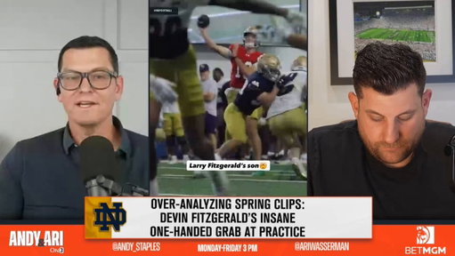 ☘️ Will Devin Fitzgerald be Notre Dame's NEXT offensive weapon?

@AndyStaples &amp; @AriWasserman dive into @NDFootball's highlight of @devinfitz118 here, @BGInews:

https://t.co/GEgV1imofw 