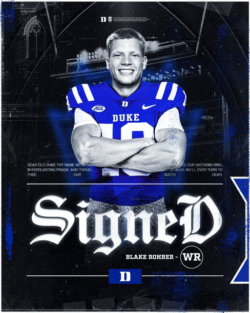 Welcome to Duke, @blakerohrerr 😈 