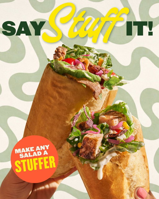 did somebody say a bread bowl for salads? Introducing NEW Salad Stuffers 🥗🥖✨ 
