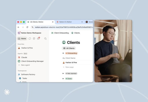 Introducing @claudeai agents in Notion. Your task board is Claude’s to-do list.

@AnthropicAI runs the model and the agent harness. Notion is the orchestration layer: context, UI, and a shared place for teams to review and ship, and kick off Claude workflows.

Join the waitlist: https://t.co/OLt27LO2hD