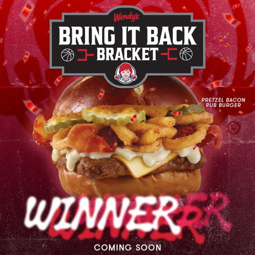 WE’VE GOT OUR WINNER🏆 the Pretzel Bacon Pub Burger is coming back to the menu soon 