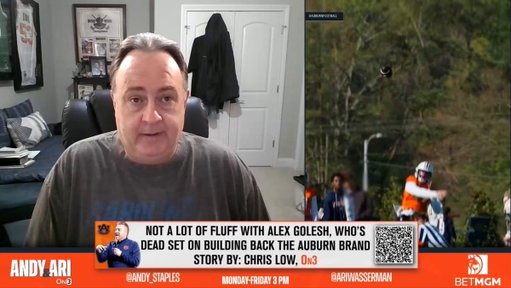 .@Clowfb with @AndyStaples &amp; @AriWasserman on Auburn, @AuburnOn3:

"It's not like everywhere else in college football, but again, I think Alex is up to the task." 