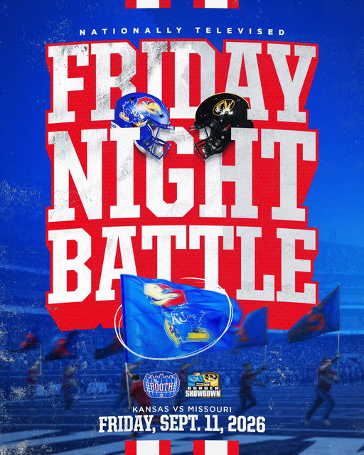 All eyes on this one…

Kansas vs. Missouri. Friday night on national TV.

🔗→ https://t.co/OaduJG7aah 