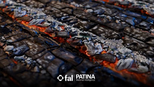We're extremely excited to announce the release of PATINA, a first-of-its-kind model that excels at PBR texture generation 🚀

🥇 SOTA commercial offering of PBR material creation, bridging the gap between AI image generation and traditional CGI
🌱 Homegrown by us at fal
🤑 Estimate your own material maps at $0.01 / map / megapixel
🖼️ 1K up to 8K material generation starting at just $0.08 for a complete five-map-plus-render material from text (and optional image)
🔍 Identify and extract materials from images with plain language