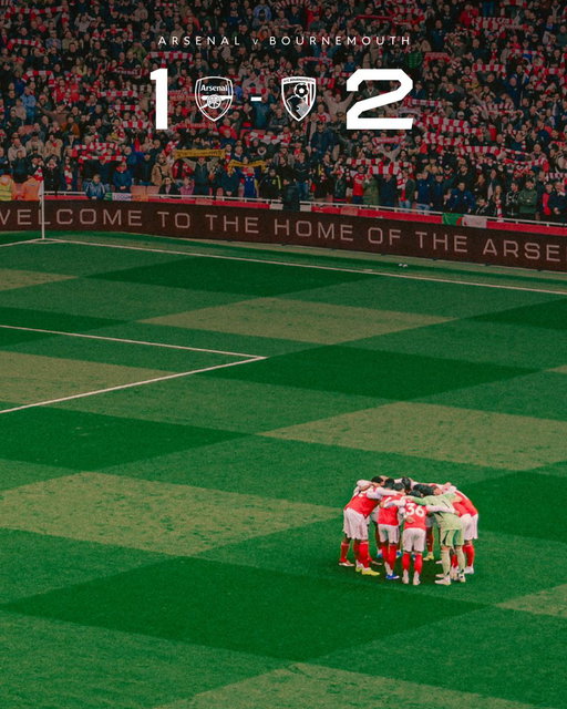 Full-time at Emirates Stadium. 
