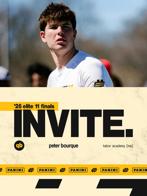 ‘26 ELITE 11 FINALIST

🎯 @PeterBourque7 

#Elite11 