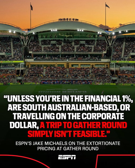 What the #AFL and city of Adelaide won't tell you about Gather Round... 👀 

READ 📝 : https://bit.ly/4t5mQHP 