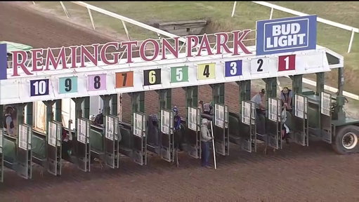 Look at that stride! 

My Eyes Are Up Here wins the Ostrich race at @RemingtonPark 