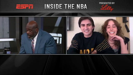 "If you ask her to marry you right now, I'll buy the engagement ring." 😂 

Shaq put the viral Pacers couple on the spot 😭 