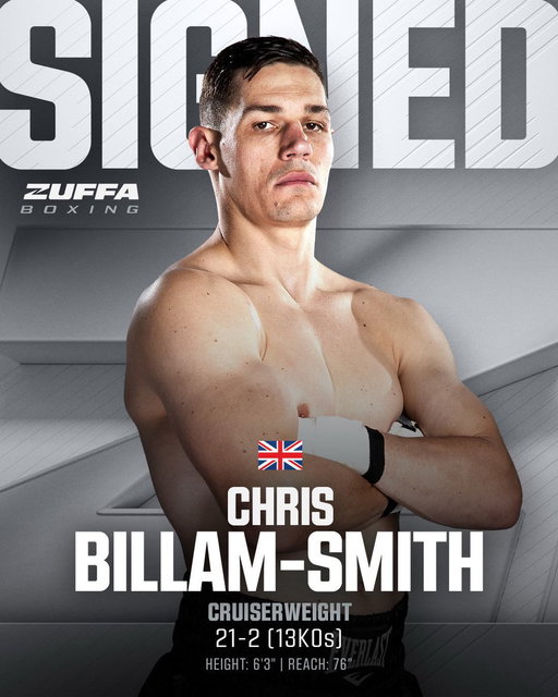 A NEW addition to the Cruiserweight division 🥊

Welcome to Zuffa Boxing Chris Billam-Smith 👋 