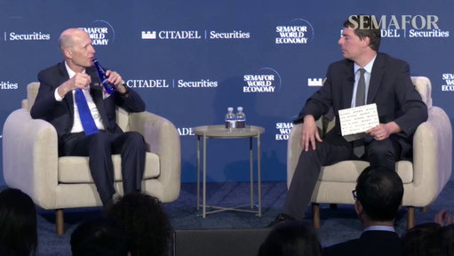 "I think blocking the Strait of Hormuz is fine from my standpoint," @SenRickScott tells @burgessev.

“If no oil ever goes to China again, and their economy is destroyed, that would be a really wonderful day for me." 