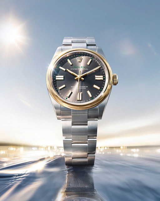 The Rolex Oyster case is celebrating 100 years of existence, and to cement the occasion, the brand has released a special edition of the Oyster Perpetual in 41mm. It is an interesting take on the two-tone format with a yellow gold bezel, yellow gold crown and an all-steel bracelet.

Details here: https://tinyurl.com/3n56xtu2

The black dial has gold surrounds to match the bezel, green painted markers, and text that reads “100 Years” at the bottom of the dial. That same text is found engraved on the crown. It also features a green Rolex wordmark which is something we haven’t seen except on the Air King.