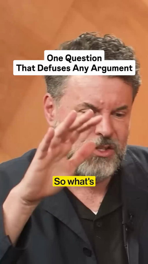When someone says something that gets under your skin, the most effective response isn't a counterargument. Ask them why it matters so much, and they'll stop defending a position and start telling you who they are. That's when real conversation becomes possible. 