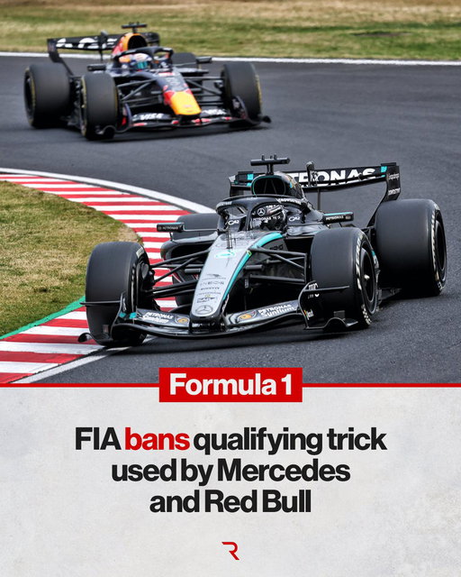 A qualifying trick used by Mercedes and Red Bull Formula 1 teams for a speed boost at the end of a lap has been banned by the FIA, The Race can reveal: 