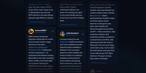 We gave beta testers early access to OS Mobile.

Here's what they've been saying.

Want in? (link in next tweet) 👇
