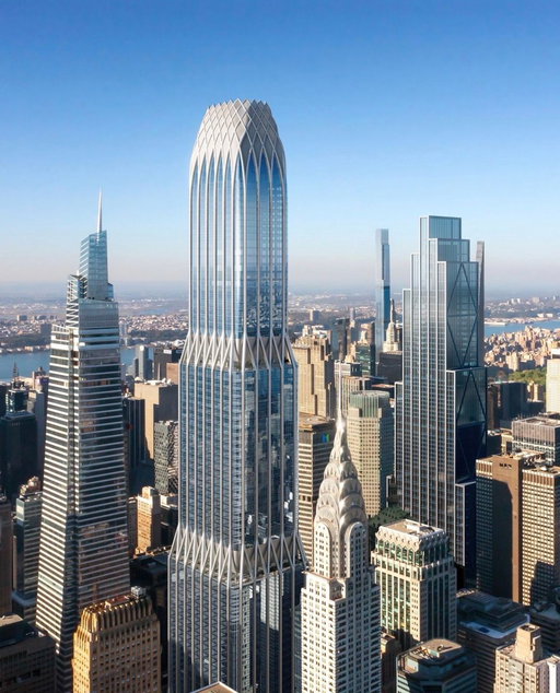 New York's proposed 175 Park Avenue skyscraper has moved a step closer to overshadowing the iconic Chrysler Building. RXR Realty has now filed permits for the Skidmore, Owings and Merrill (SOM)-designed structure that is due to sit adjacent to Grand Central Station. 

First announced in 2021 under the working title Project Commodore, the mixed-use building takes advantage of amended zoning laws in Midtown East to rise to 95-storeys. If approved the structure will include office space and a hotel. 

📷 SOM