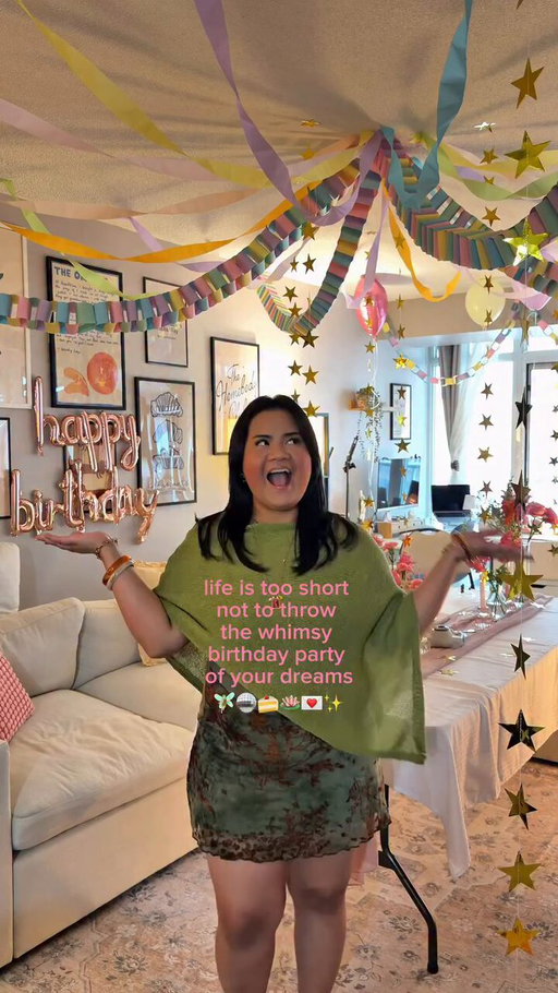 just threw the whimsy bday party of my dreams for my 29th birthday!! 🧚🏻🪩💌🍰🪷✨

#ugc #contentcreator #whimsy #birthday #reels 