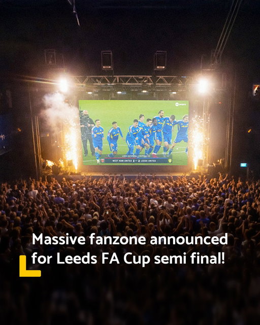 The O2 Academy is hosting the biggest screen in the city for the FA Cup semi final!

You can cheer on the Whites during the all-important Chelsea clash alongside thousands of other Leeds fans - with @4thefansevents hosting a day filled with DJs and plenty of food &amp; drink 🍻
#mot 