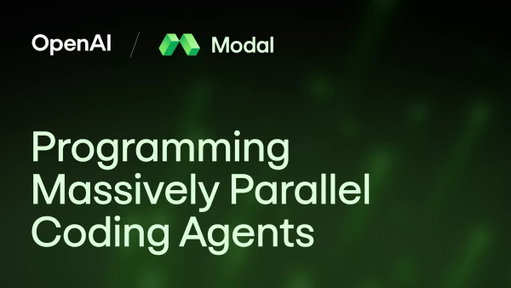 Agents need computers. 
And they need a lot of them.

Modal is an official sandbox provider for the @OpenAI  Agents SDK. 