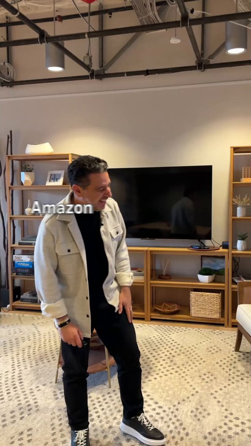 Big news day for @amazonfiretv: The Amazon Ember Artline is now out for pre-order. The team got me good with this unboxing prank to mark the occasion. 