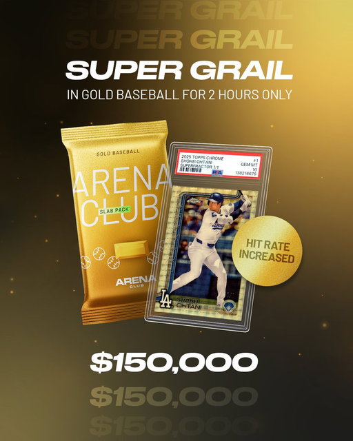 SUPER GRAIL IS LIVE WITH INCREASED HIT RATE
The biggest card we have ever run…
Live for the next 2 hours. 