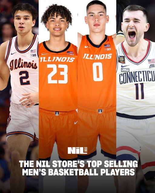 The Top Selling Men's Basketball Players in the NIL Store Last Week:

1. Keaton Wagler 
2. David Mirković
3. Alex Karaban 
4. Andrej Stojaković 
5. Braylon Mullins
6. Darius Acuff Jr. 
7. Braden Smith
8. Zuby Ejiofor
9. Braden Frager 
10. Bennett Stirtz 