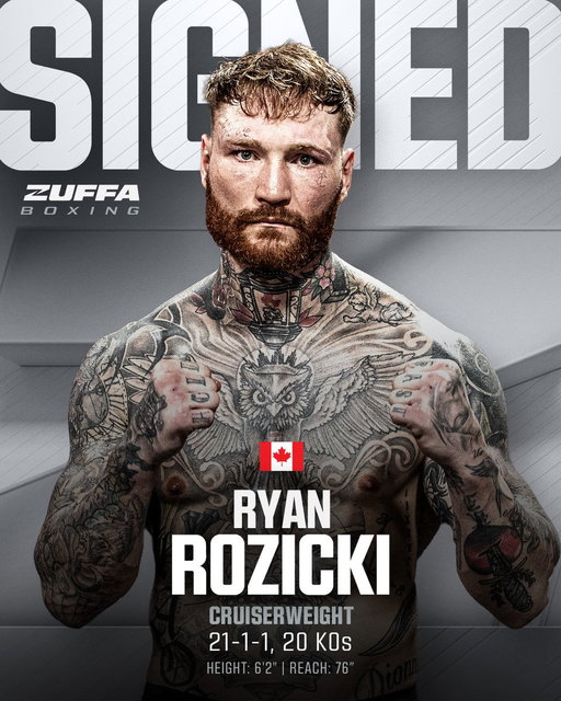 Beefing up the cruiserweight division 😤

Ryan Rozicki, welcome to Zuffa Boxing! 🥊 