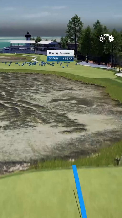 Only one player has failed to hit the fairway on 18 today. 🤯 