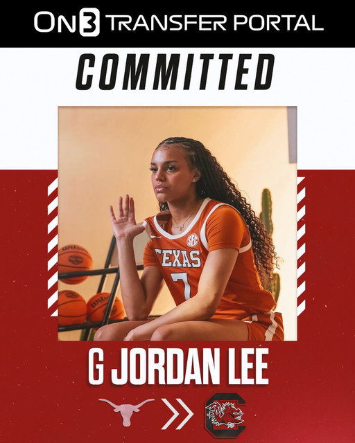 BREAKING: Texas transfer Jordan Lee has committed to South Carolina, sources told @On3.

The 6-0 sophomore averaged 13.2 ppg, 2.5 apg and 1.5 spg this season. 

TRACKER: https://t.co/wYv1Ze6704 