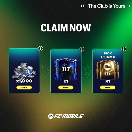 117 OVR Player Gift is now here. 🎁 Log in and claim. Comment who you got!

Psst... 🧩 are coming soon. 👀 