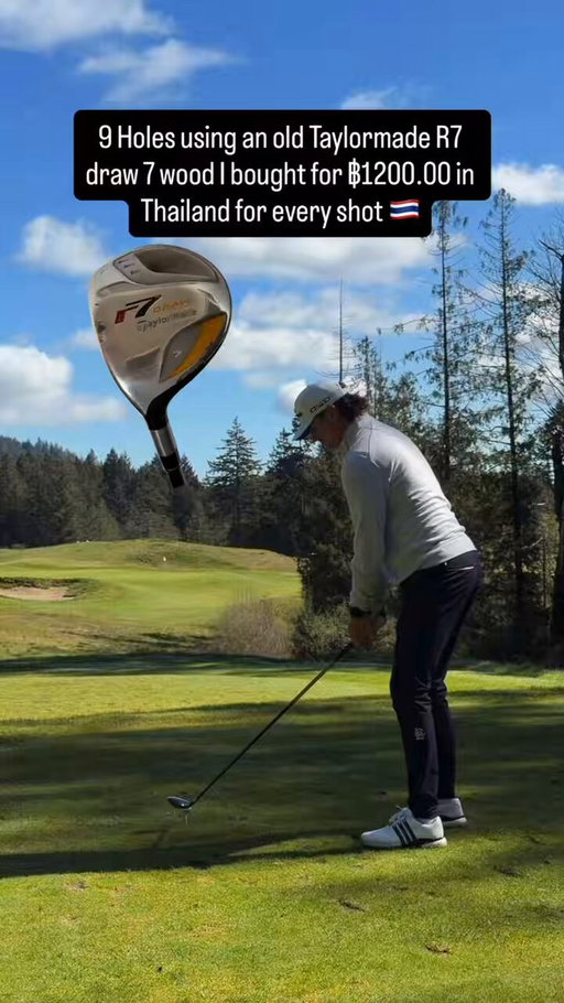 Old @taylormadegolf R7 Draw 7 wood ONLY 9 holes. Nice little pickup for ฿1200.00 in Thailand 🇹🇭 