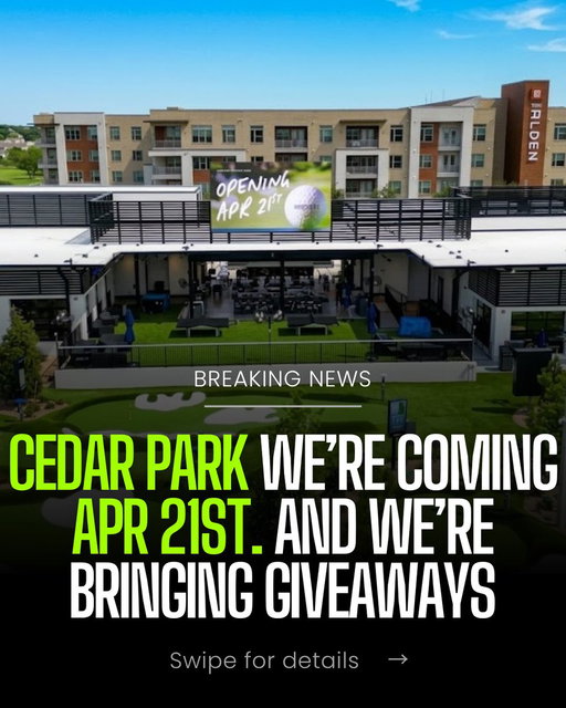 Cedar Park, we’re pulling up April 21 🎉
First 10 in line = FREE golf for a year ⛳️
First 100 golf pass buyers = FREE chicken biscuit.

Can’t wait? Come to our Preview Weekend April 18–19 (9AM-5PM) for an early look 👀

📍817 C-Bar Ranch Trail, Cedar Park TX 
