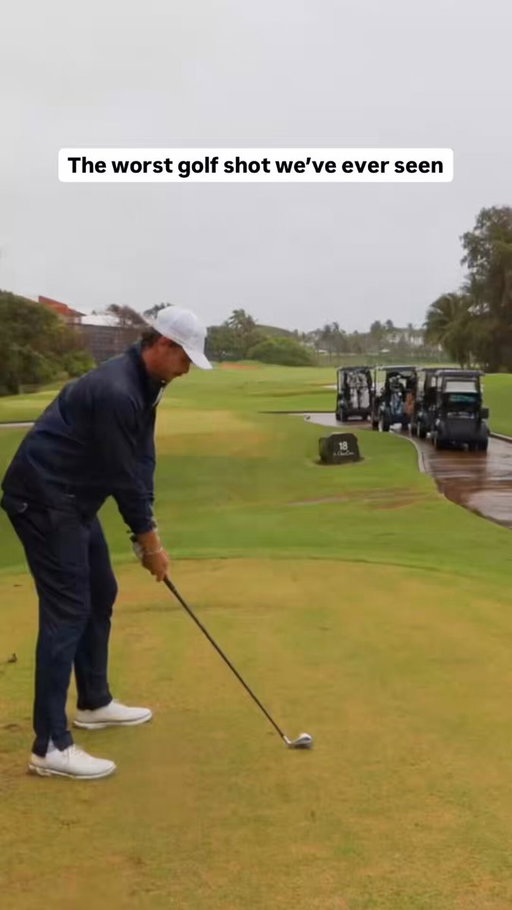 This might go down as the worst golf shot in Good Good history 